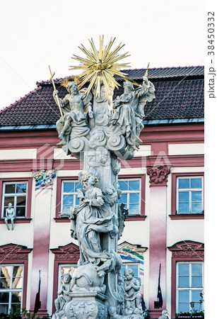 Holy trinity column, Brno, Moravia, blue filter Holy trinity column, Brno, Moravia, blue filter 38450332