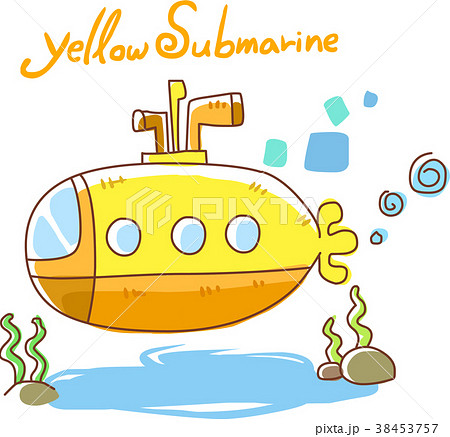 潜水艦 イラスト 図のイラスト素材 38453757 Pixta
