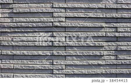 タイル 石 外壁 パターンの写真素材