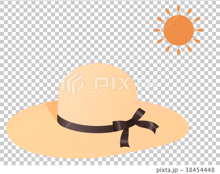 Straw Hat Stock Illustration 38454448 Pixta