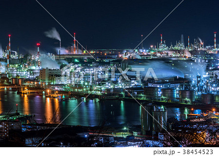 工場夜景 38454523