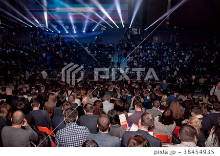 rear view of the audience at business conference rear view of the audience at business conference 38454935