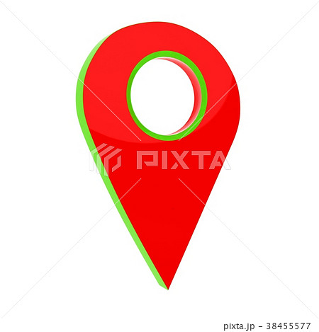 Realistic 3d pointer of map. 3d illustration 38455577