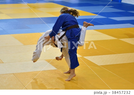Girls compete in Judo Girls compete in Judo 38457232