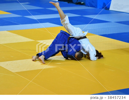 Girls compete in Judo 38457234