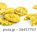 Oatmeal cookie on white background 38457707