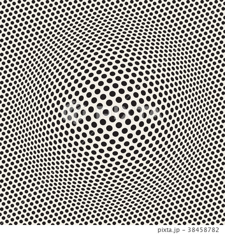 Halftone bloat effect optical illusion. Abstract 38458782