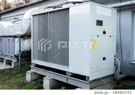 Gray commercial AC unit  38460543