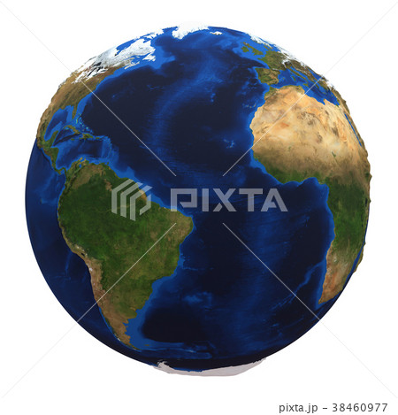 Earth globe isolated on white background 38460977