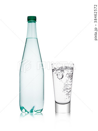 Bottle and glass with healthy still clear water 38462572