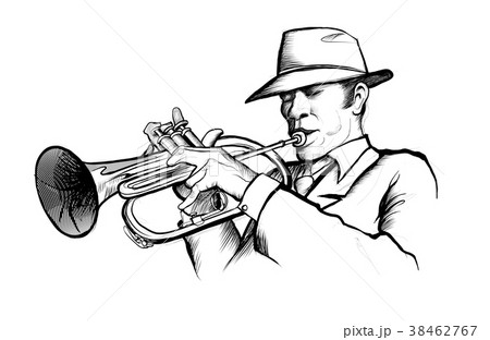 Trumpet Music Instrument Drawing High-Res Vector Graphic - Getty Images