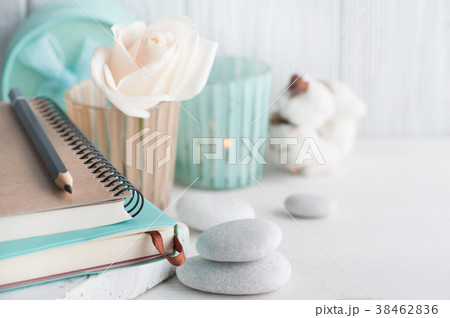 Mint notebook, meditation space 38462836