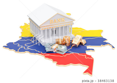 Banking system in Colombia concept. 3D rendering 38463138