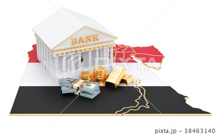 Banking system in Egypt concept. 3D rendering 38463140