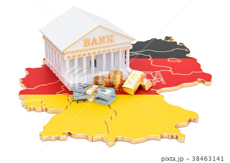 Banking system in Germany concept. 3D rendering 38463141