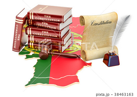 Constitution of Portugal concept, 3D rendering 38463163