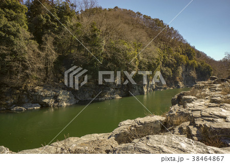 冬の長瀞　畳岩 38464867