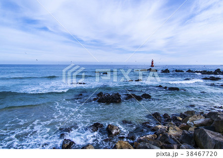 海 灯台 風景 38467720