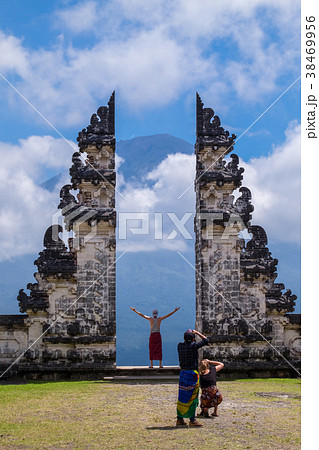 tourists taking the photo in Pura Penataran Agung 38469956