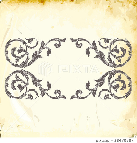 Vector baroque of vintage elements for design. Vector baroque of vintage elements for design. 38470587