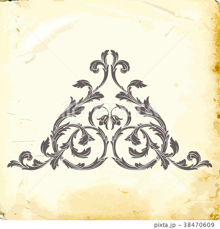Vector baroque of vintage elements for design.  38470609