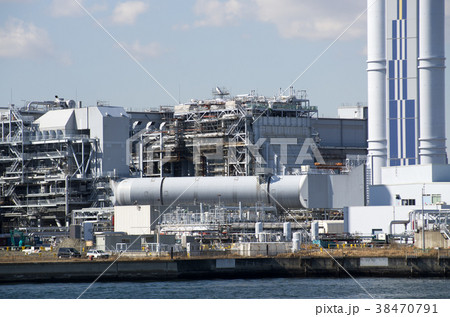 川崎火力発電所のプラントの景色 38470791