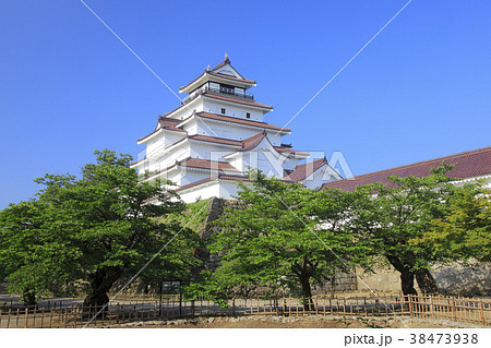 鶴ヶ城　新緑 38473938