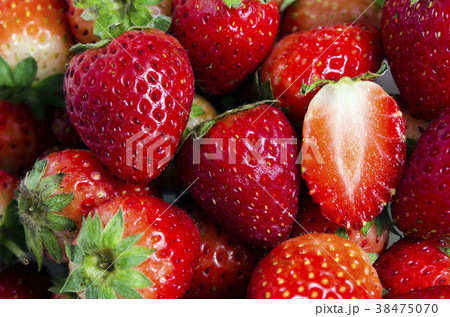 Group of of red ripe strawberry fruit isolated Group of of red ripe strawberry fruit isolated 38475070