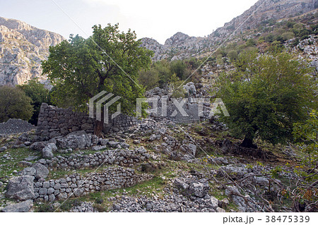 old stone ruins in the mountains in the town of old stone ruins in the mountains in the town of 38475339