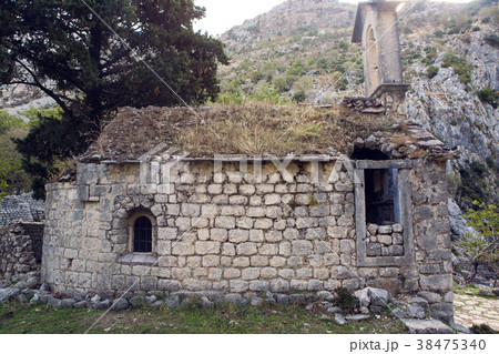 abandoned stone Church in the mountains 38475340