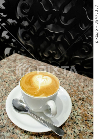 Nice hot latte coffee cup 38475357