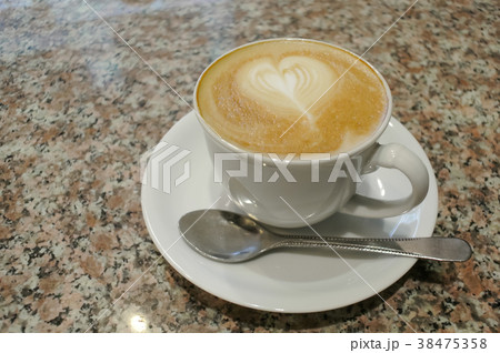 Nice hot latte coffee cup 38475358