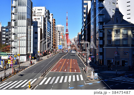 札ノ辻歩道橋から見た東京タワー 札ノ辻歩道橋から見た東京タワー 38475487