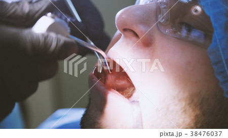 Stomatology clinic - patient male in dentistry Stomatology clinic - patient male in dentistry 38476037