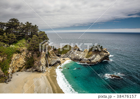 McWay Falls on Pacific Coast Highway, Big Sur McWay Falls on Pacific Coast Highway, Big Sur 38476157