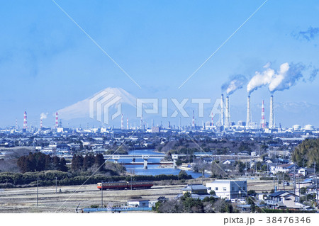 小湊鐡道と富士山 38476346