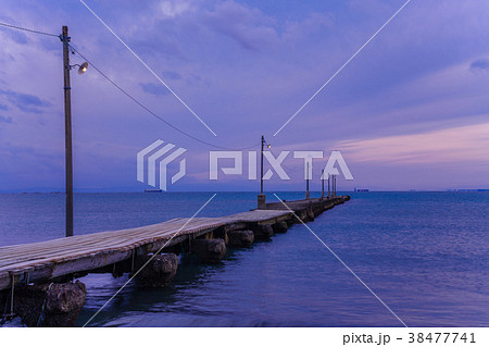 《千葉県》原岡桟橋・夕景 38477741
