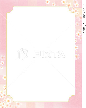 背景-桜-和紙-春 38478406