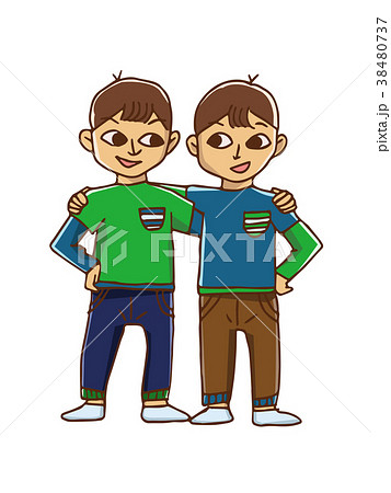 510+ Twin Brothers Stock Illustrations, Royalty-Free Vector