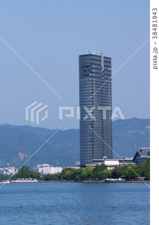 琵琶湖大津港の風景、滋賀県、日本 琵琶湖大津港の風景、滋賀県、日本 38481943