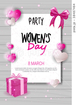 8 March Day Party Invitation Womens Day 8 March Day Party Invitation Womens Day 38487464