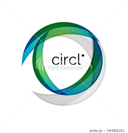 Clean professional colorful circle business icon 38488261