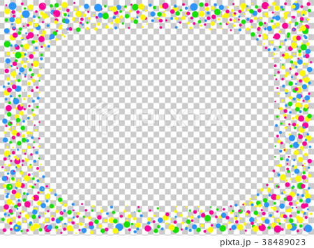 Colorful Pop Dot White Back Background Ornament Stock Illustration