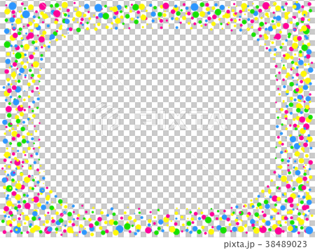 Colorful Pop Dot White Back Background Ornament Stock Illustration