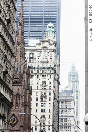 New York City, Lower Manhattan, skyscrapers on 38489240