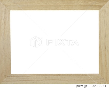 Wooden Frame With Copy Space on White Background 38490061