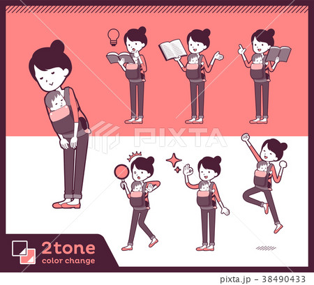 2tone type Mother and baby_set 05 38490433