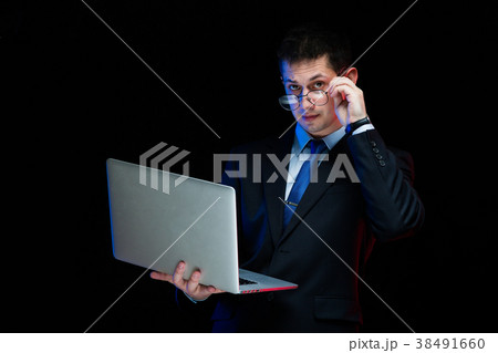 Portrait of confident handsome stylish businessman Portrait of confident handsome stylish businessman 38491660