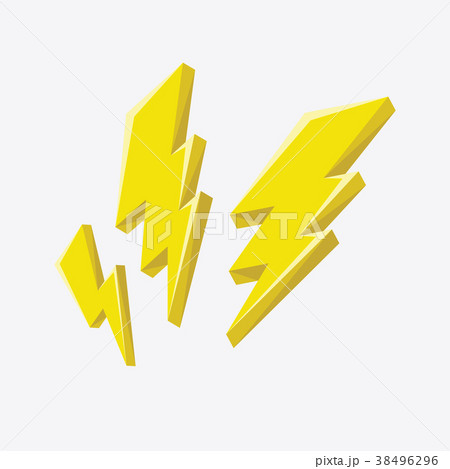 Lightning bolt icon. Lightning bolt icon. 38496296