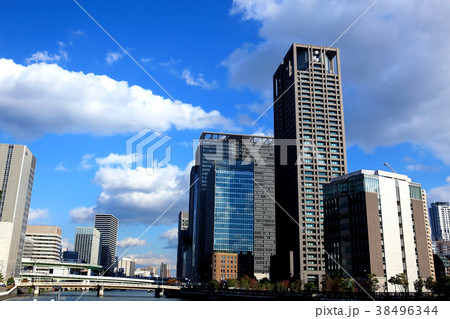 【大阪】中之島のビル群 38496344